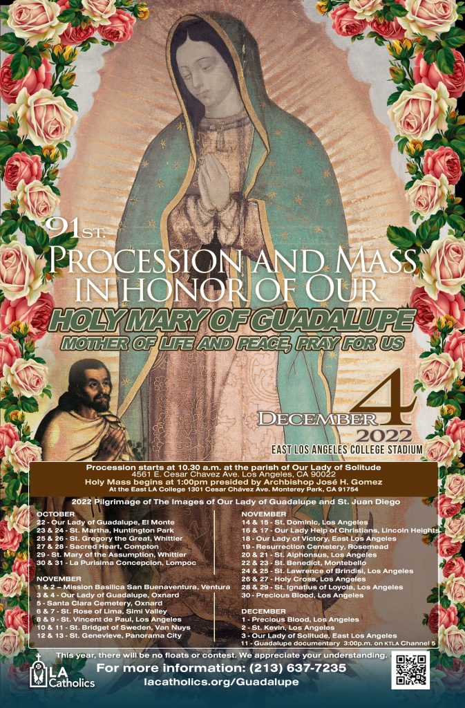 Adla Newsroom Faithful In Archdiocese Of Los Angeles To Honor Our Lady